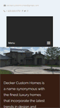 Mobile Screenshot of deckercustomhomes.com